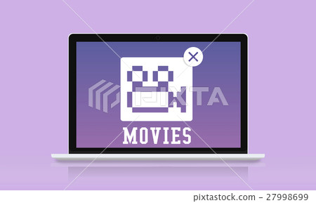Movie Entertainment Camera Icon Concept Movie Entertainment Camera Icon Concept 27998699