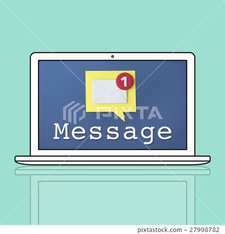 Message Notification Inbox Envelope Concept 27998782