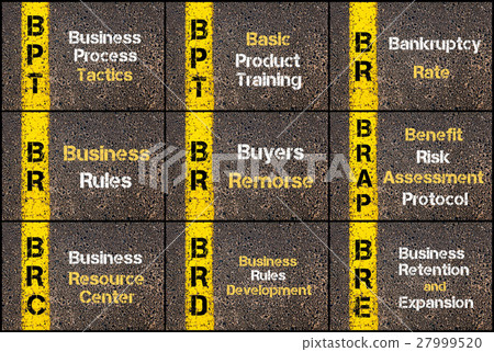 Photo collage of business acronyms Photo collage of business acronyms 27999520