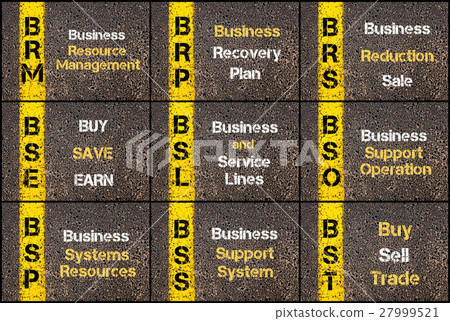Photo collage of business acronyms 27999521