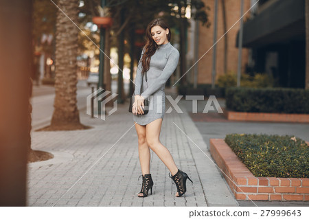 beautiful girl on the street beautiful girl on the street 27999643