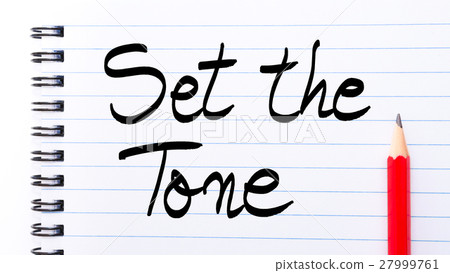 Set The Tone Note written on notebook page 27999761