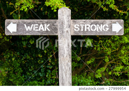 WEAK versus STRONG directional signs 27999954