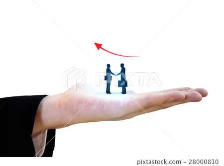 Businessman showing shake hand success Businessman showing shake hand success 28000810