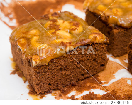 Piece of toffee cake Piece of toffee cake 28001156