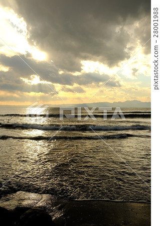Seaside evening landscape, Katase Nishihama Beach Seaside evening landscape, Katase Nishihama Beach 28001988