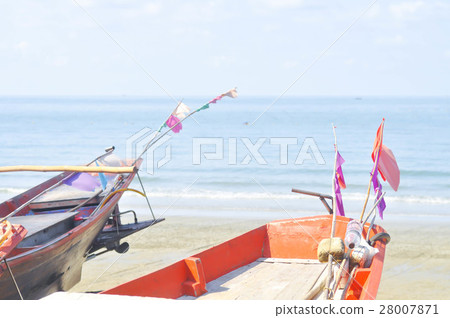 boat , sea , beach and sky background boat , sea , beach and sky background 28007871
