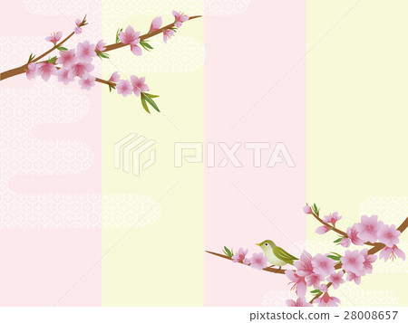 Peach blossom background material 28008657