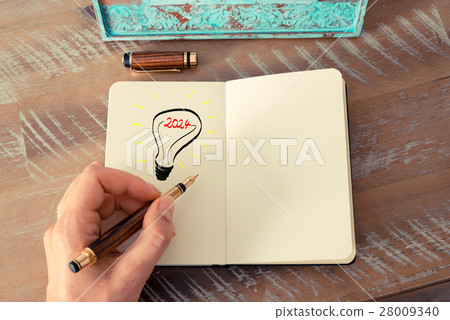 Year 2024 symbol for bright idea  28009340