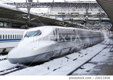 N700系列穿過雪原站的雪原 28011606