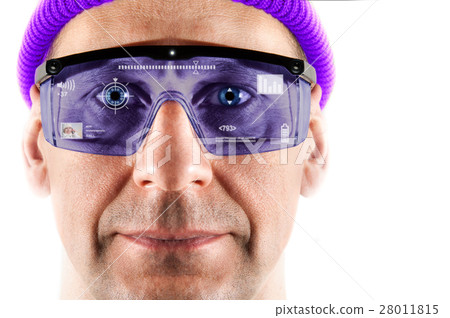 Portrait of men in smart glasses 28011815