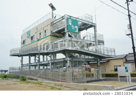 Tsunami evacuation tower Tsunami evacuation tower 28011834