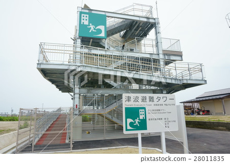 Tsunami evacuation tower 28011835