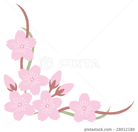 Sakura Sakura Frame - Stock Illustration [28012180] - PIXTA