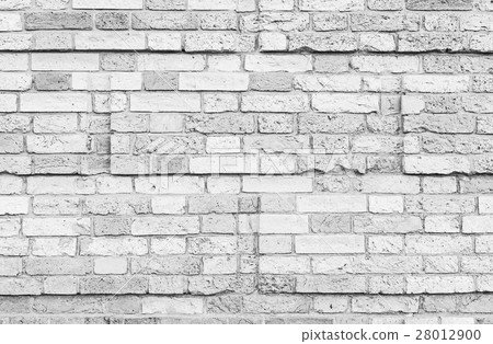 Old white brick wall, photo texture 28012900