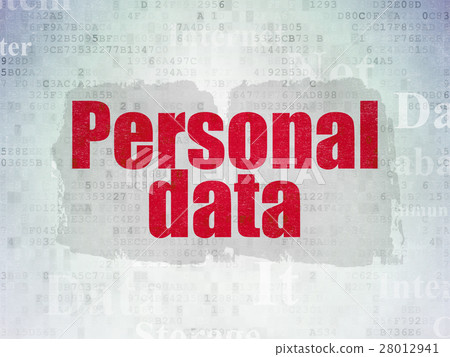 Information concept: Personal Data on Digital Data 28012941