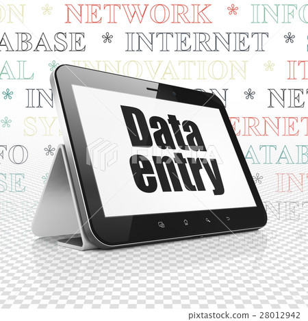 Information concept: Tablet Computer with Data 28012942