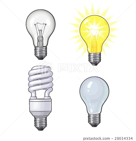 Set of transparent, opaque, glowing and energy 28014334