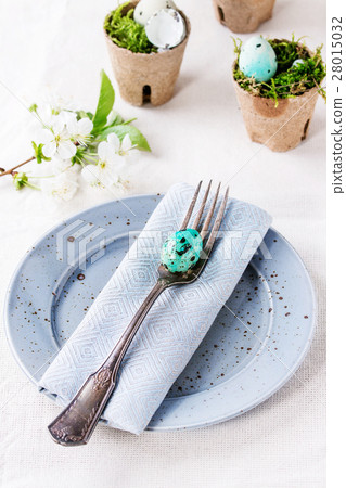 Colorful Easter quail eggs 28015032