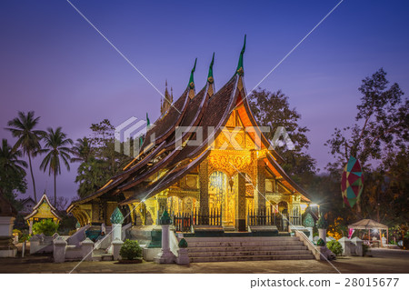 Wat Xieng thong temple in Luang Pra bang, Laos. 28015677