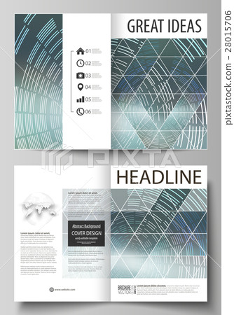 Business templates for bi fold brochure, magazine 28015706