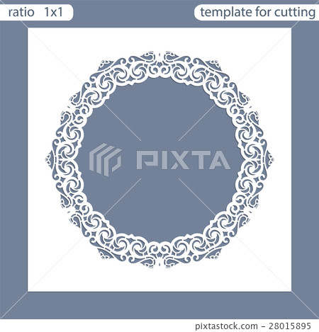 Laser cut wedding invitation card template Laser cut wedding invitation card template 28015895