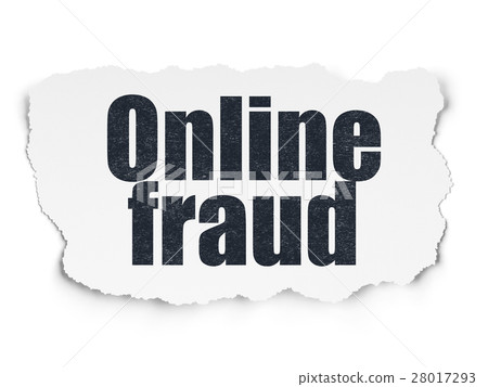 Protection concept: Online Fraud on Torn Paper Protection concept: Online Fraud on Torn Paper 28017293