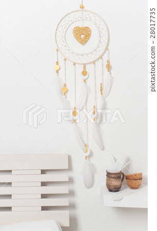 Dream catcher with golden decor Dream catcher with golden decor 28017735