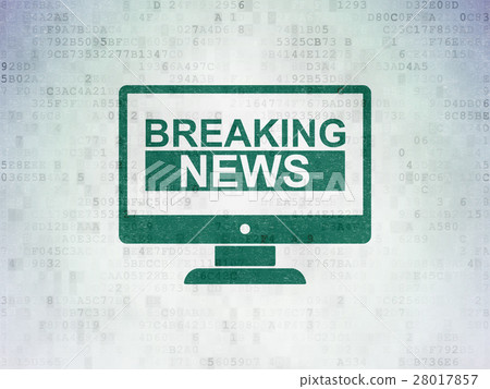 News concept: Breaking News On Screen on Digital 28017857