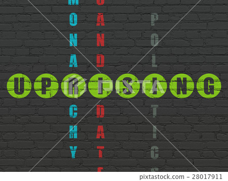 Political concept: Uprising in Crossword Puzzle Political concept: Uprising in Crossword Puzzle 28017911