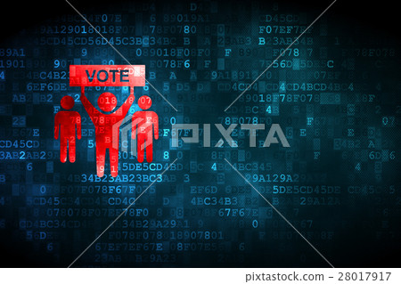 Political concept: Election Campaign on digital Political concept: Election Campaign on digital 28017917