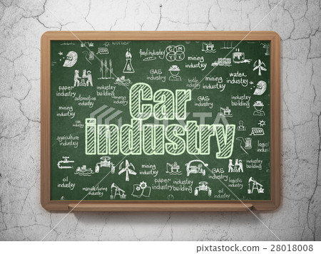 Industry concept: Car Industry on School board 28018008