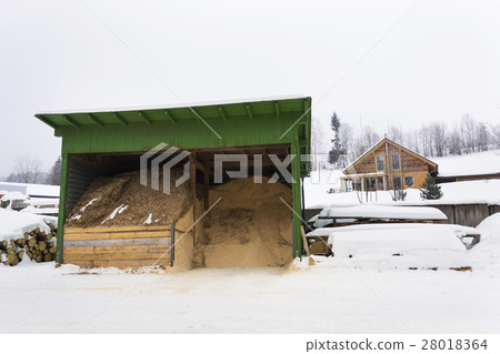 Sawdust and woodchip for heating in winter Sawdust and woodchip for heating in winter 28018364