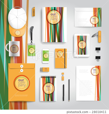 Corporate identity print template Corporate identity print template 28018411