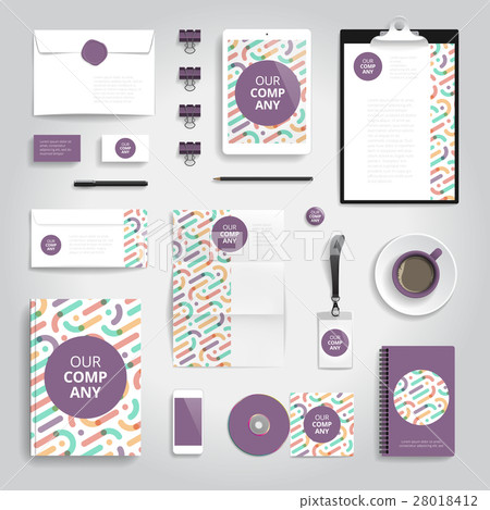Corporate identity print template 28018412