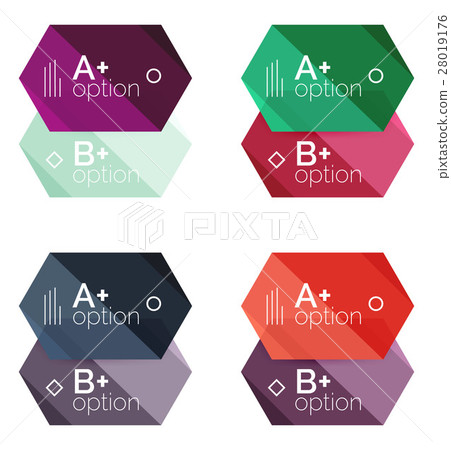 Set of vector abstract infographics content boxes Set of vector abstract infographics content boxes 28019176