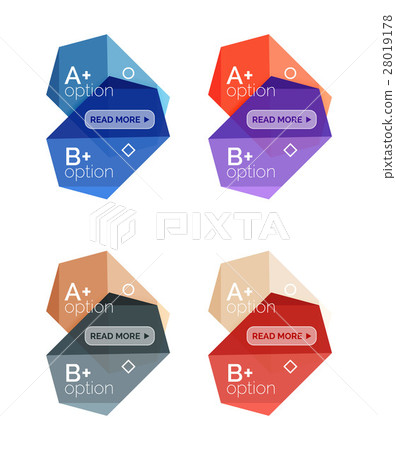 Set of vector abstract infographics content boxes 28019178