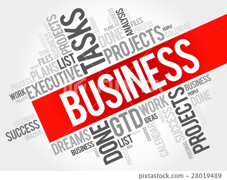 BUSINESS word cloud collage 28019489