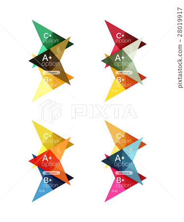Colorful vector option banner arrow templates 28019917