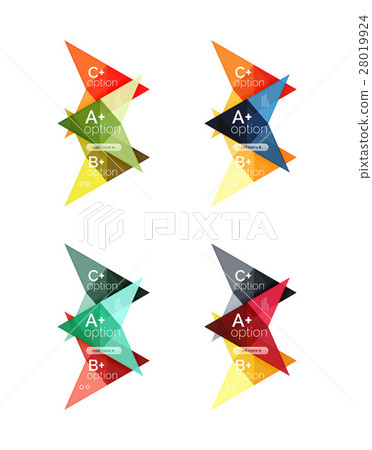 Colorful vector option banner arrow templates 28019924