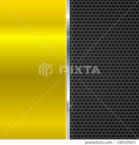 Background of polished red metal and black mesh 28019925
