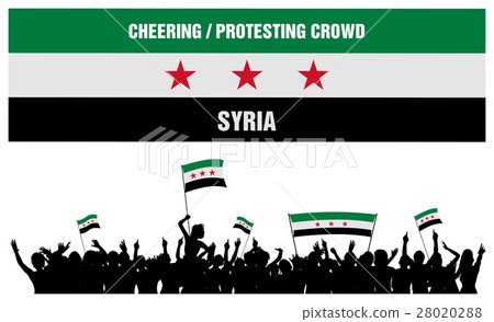 Cheering or Protesting Crowd Syria Cheering or Protesting Crowd Syria 28020288
