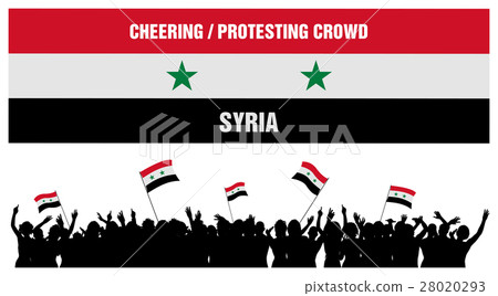 Cheering or Protesting Crowd Syria Cheering or Protesting Crowd Syria 28020293