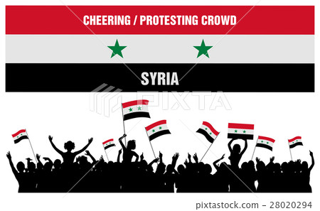 Cheering or Protesting Crowd Syria Cheering or Protesting Crowd Syria 28020294