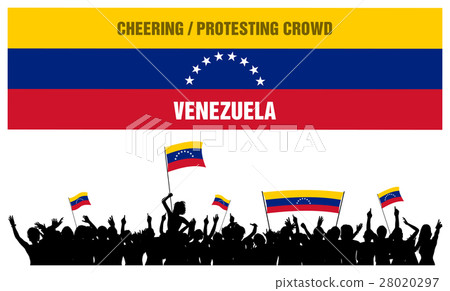 Cheering or Protesting Crowd Venezuela 28020297