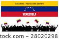 Cheering or Protesting Crowd Venezuela 28020298