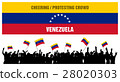 Cheering or Protesting Crowd Venezuela 28020303