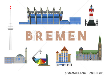 Bremen Landmarks Skyline Bremen Landmarks Skyline 28020305