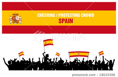 Cheering or Protesting Crowd Spain Cheering or Protesting Crowd Spain 28020306
