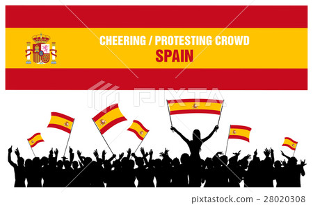 Cheering or Protesting Crowd Spain Cheering or Protesting Crowd Spain 28020308